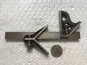 Vintage L.S. STARRETT Co. L.S.S. Co Combination Square 6&#034; No 4
