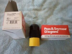 P&amp;S LEGRAND #CS6365 TURNLOK PLUGS(2) 50A 125/250V CALIF.STYLE 3P 4W GRDG
