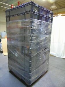36 Pcs Heavy Duty Buckhorn Industrial Parts Bins 14&#034; x 45&#034; Stackable Totes