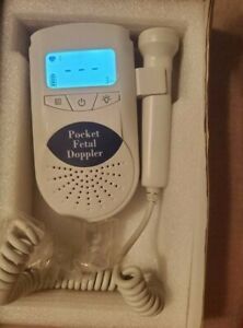 Fetal Doppler Heart Monitor Excellent Used Condition with Pink Box and Manual
