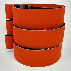 Norton Blaze 2x72 Premium Ceramic Sanding Sharpening Belts 3 Pack with 36 Gri...
