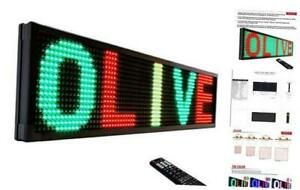 Sign 3Color RGY, P15, 12&#034;x31&#034; IR 12&#034; x 31&#034; Rgy-red/Green/Yellow(ir-1f)