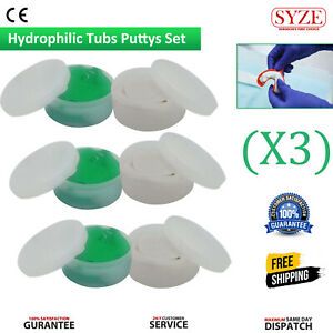 SET OF 3 Dental Putty Tooth Impression Material Green 25G and White 25G SYZE