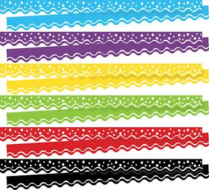 Barker Creek Happy Double-Sided Scalloped Border Set (12 designs) - 234 Feet