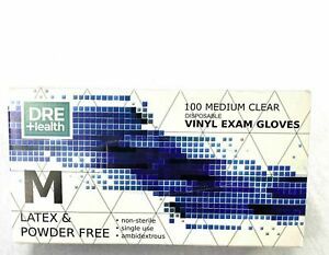 Powder Free Disposable Nitrile Gloves Medium -100 Pack, Blue -Medical Exam Glove