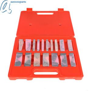 Angle Block 1/4 to 45 Degree Hardened Steel Precision 17Pcs Set In Case