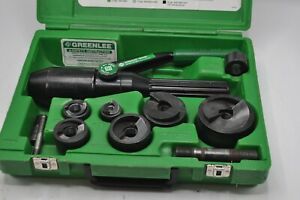 Greenlee Tool 7806SB 1/2&#034; - 2&#034; Quick Draw Hydraulic Knockout Punch Driver Set