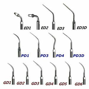 10pcs Dental Ultrasonic Scaler Tip Endo Perio Scaling Fit DTE SATELEC SKYSEA