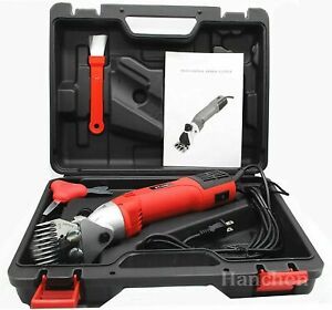 500W 220V Electric Sheep Shears for Sheep Goat Farm Animal Hair Trimmer w/ Case