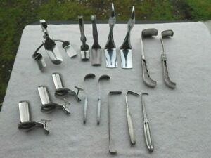 Medical Lot of 19 Items Surgical Hand Retractors ~ Many Styles &amp; Sizes ~ Lot #4