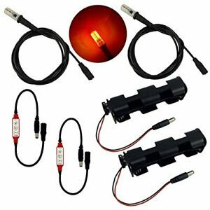 2 Kits fire Effects Ember Orange Flame Simulation LED Lights 1.5 Meter 59 inc...