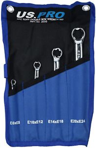 4pc star/female Torx/E - ring spanner set E6 - E24