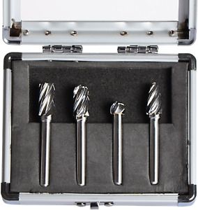 SpeTool Carbide Rotary Burr For Aluminum Cutting Non-Ferrous 1/4 inch shank