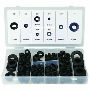 180 PC Assorted Sizes Rubber Harness Grommet Washer Rings Leaks Repair Plumbing