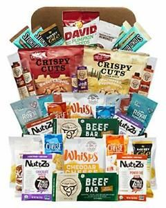 Keto Snack Box 40-Count-Keto Gift Box Variety Pack Ultra Low Carb Snacks,Gluten