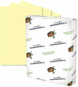Colored Paper, 24 lb Canary Printer Paper, 8.5 x 11-1 Ream (500 Sheets)
