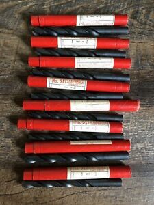 Vintage Cleveland Twist Drill Lot Of 8