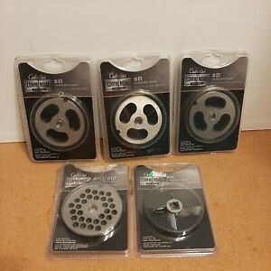 NEW CABELA&#039;S #8 Variety SET Meat Grinder Plates/Knives for LEM Cabela&#039;s Weston