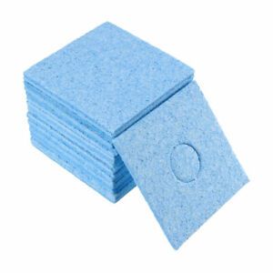 Soldering Sponge 56x56x2mm for Iron Tips Cleaner, Square Blue 20pcs