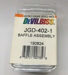Devilbiss JGD-402-1 Spray Gun Baffle Assembly 190824 GTI-42 0043-025X