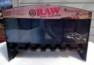 Raw Rolling Papers sales display case, measures 14&#034; x 10&#034; x 5.25&#034;