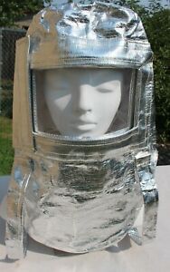Heat Resistant Aluminized Hood Cap with Arm Straps Firefighter Responder