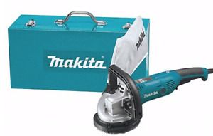 NEW! MAKITA 5&#034; CONCRETE PLANER GRINDER w/ DIAMOND WHEEL &amp; CASE, 120V, PC5000C