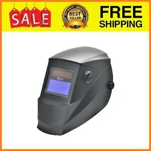 Wide Shade Range 4/5-9/9-13 Auto Darkening Welding Helmet AH6-2600000 Black Matt