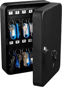 Caja de cerradura de valet de gabinete soporte seguridad acero llaves 48 llaves