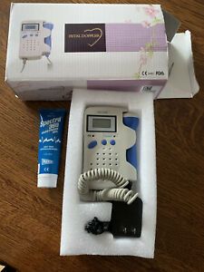 Fetal Heartbeat Monitor Dopler With Gel And All Parts In Box