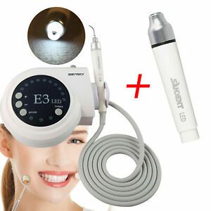 LED Dental Ultrasonic Scaler+Tip + 2pcs Handpiece fit EMS