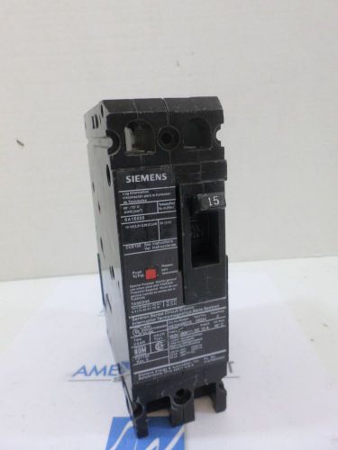 Used Siemens HED42B015  15 amp 2 pole  480 volt  circuit breaker  42kA @480v
