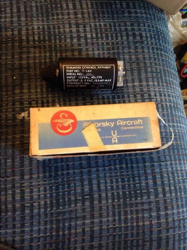 SIKORSKY DIMMING CONTROL Variable 2-444 Electro Development Corporation W Knob