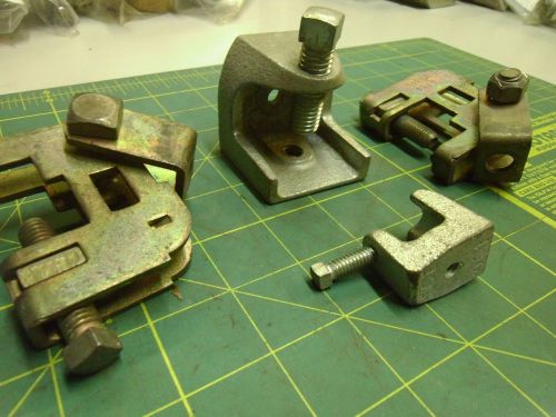 Electrical miscellaneous support clamps for 1/4 and 3/8 all thread (4) #52826 for sale