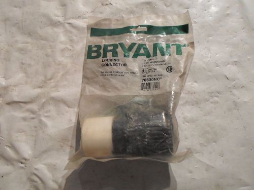 Bryant female locking connector 2 pole, 3 w grounding, 30a, 250v part # 70630nc for sale