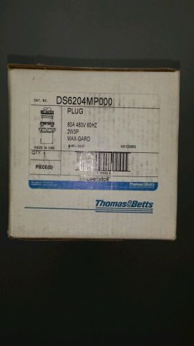 Russellstoll Thomas &amp; Betts pin &amp; sleeve DS6204MP000. 60A 480V 2P 3W. T&amp;B #6204