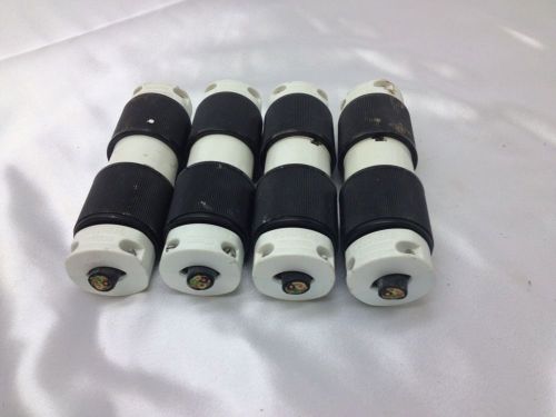 Lot of 4 Woodhead L5-20 Complete Plug Sets (both Male and Female parts) 20A 125V
