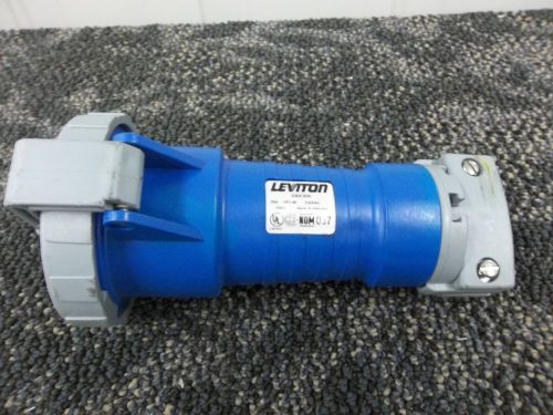 LEVITON PIN SLEEVE CONNECTOR 330C6W 30A 250 V AC 2 POLE 3 WIRE PLUG INDUSTRIAL