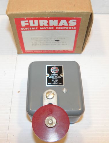 FURNAC Limit Switch Style L187  1 HP 110-550 Volts NC or NO *NIB* - TESTED