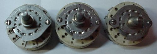 Rotary Switches GIB 45693 Lot of 3 NOS 4P3T 2 Ceramic Wafers