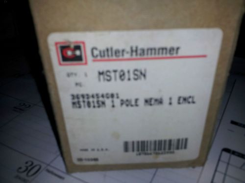 CUTLER HAMMER MST01SN 1 POLE NEMA 1 ENCLOSURE NEW IN BOX LOT OF 9 #B18