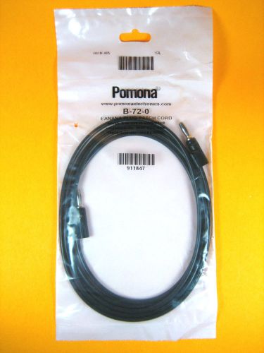 Pomona -  b-72-0 -  banana plug patch cord 5000 vdc max. 30vac/60dc for sale
