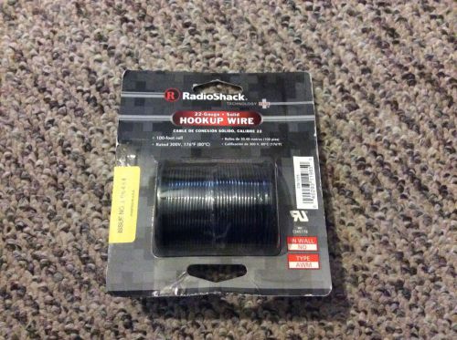 RadioShack 100-Ft. UL-Recognized Hookup Wire Black FREE N FAST SHIPPING
