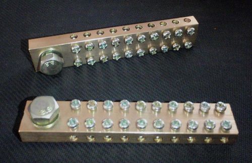 Grounding bus common neutral bar #18-8 awg gb21-110 for sale
