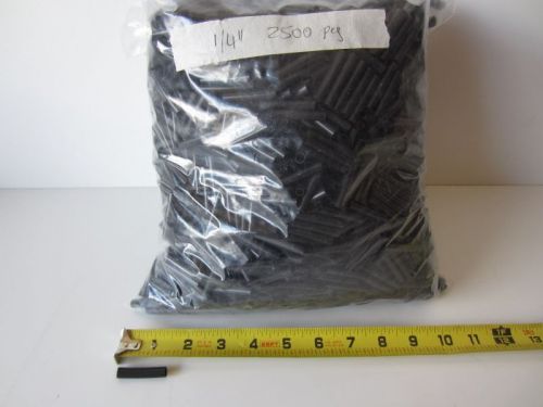 (2500 pcs) heatshrink tube 1/4&#034; x 1-3/8&#034;  strips bulk pre-cut box lot black new for sale