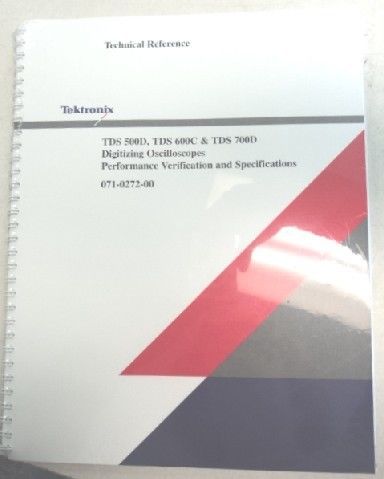 TEKTRONIX TDS 500D, 600C &amp; 700D OSCILLOSCOPE TECH REF