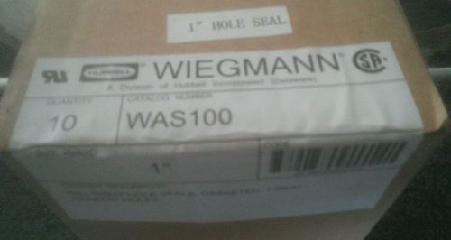 New box of 10 1&#034; Wiegmann hole seals WAS100