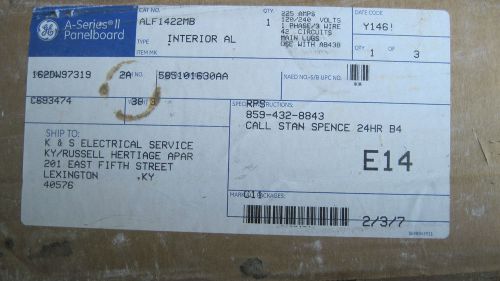 GE ALF1422MB 225 AMP 120/240 V 1 PHASE 42 CIRCUIT MLO COVER &amp; ENCLOSURE ONLY