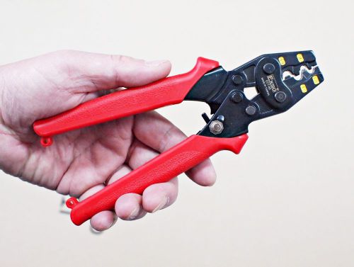 NEW EXSO SOLID Ratchet Terminal Crimping Crimper Pliers Tool AWG 22-10 0.5-6mm