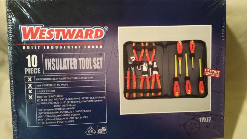 Westward 10 piece insulated electrician tool set 1yxj7 new in box for sale